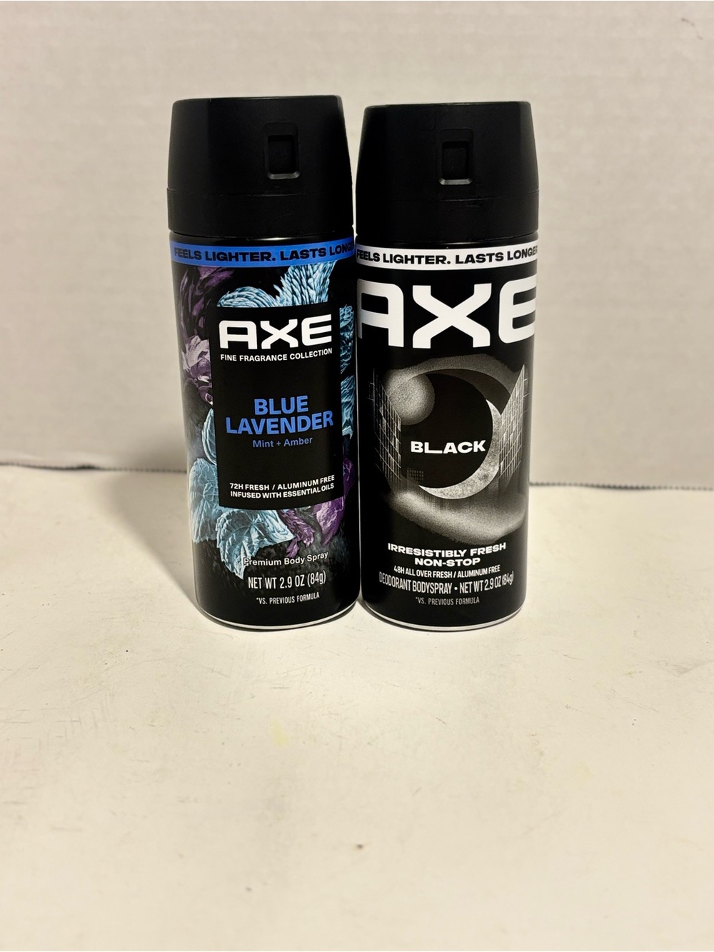 AXE Blue Lavender & Black Men's Body Spray Duo - Black, Blue Lavender-Bundle